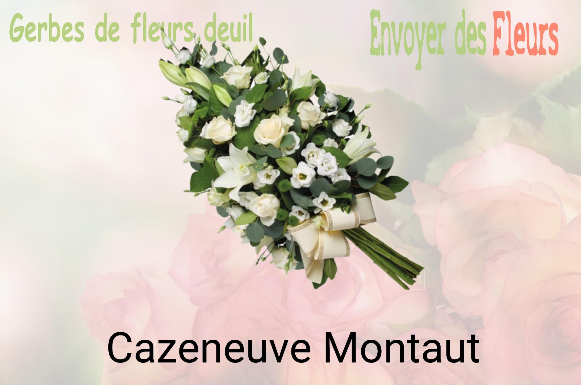 Gerbe de fleurs de deuil livrée à Cazeneuve-Montaut